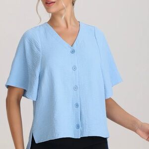 🔥NWT🔥 89TH + MADISON Button Front Blouse  Size 2X